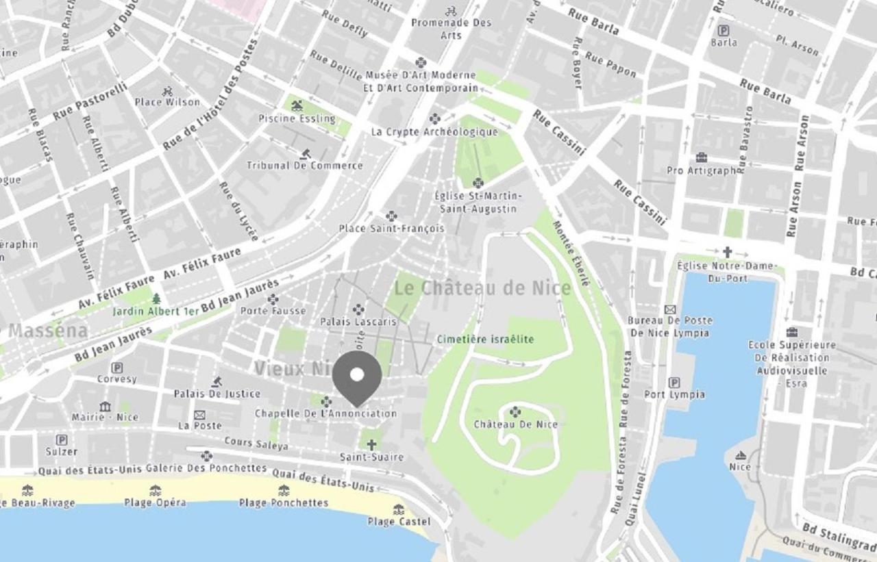 Aparthotel Riviera - Loft Gilly 1 - Old Town - 100 M Plage De La Promenade Des Anglais - Superbe Grand Studio Ac นีซ ภายนอก รูปภาพ